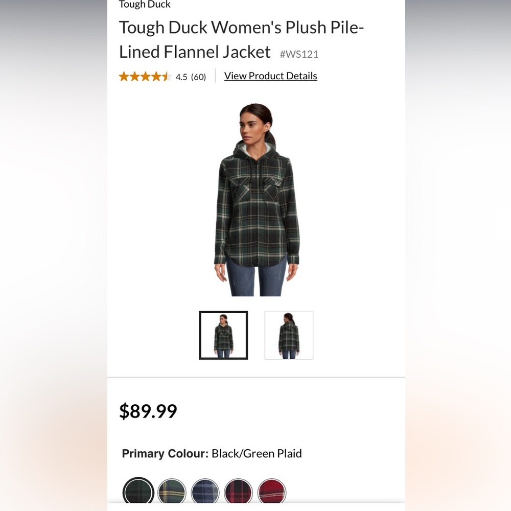 Women’s tough duck fire jacket